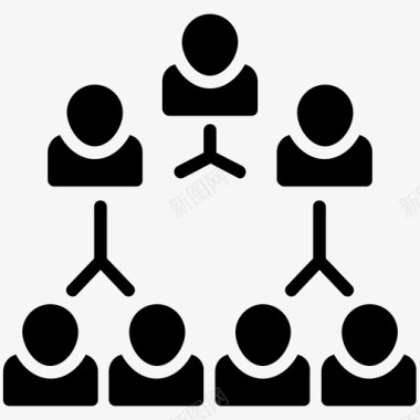 公司结构组织结构业务管理字形图标图标