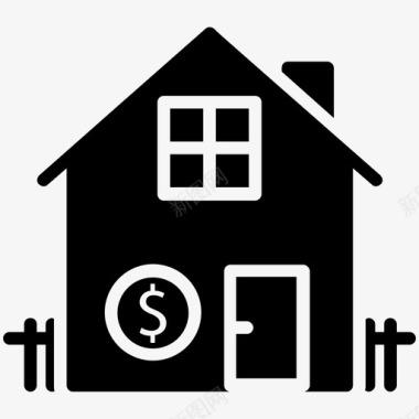 待售房屋房屋成本房屋融资图标图标