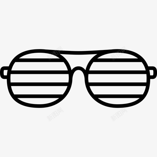 快门式太阳镜时尚漂亮的衣服图标svg_新图网 https://ixintu.com 快门式太阳镜 时尚 漂亮的衣服