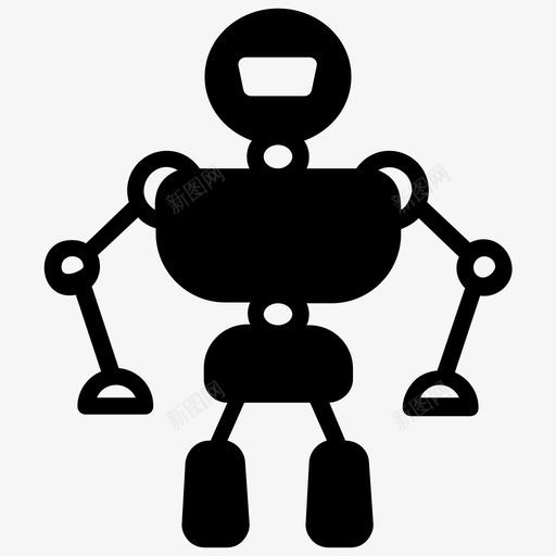外骨骼动力装甲机器人图标svg_新图网 https://ixintu.com 人工智能雕文图标 动力装甲 外骨骼 机器人