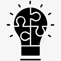 科学合作创造性团队合作创新想法问题解决方案图标高清图片