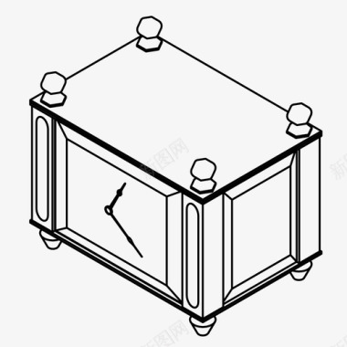 台钟装饰小时图标图标