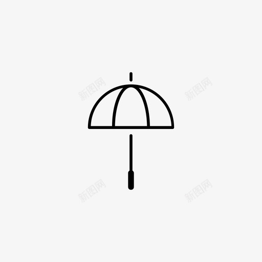 伞盖保护图标svg_新图网 https://ixintu.com 伞 保护 天气 盖 雨