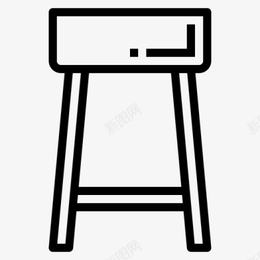 椅子座椅木制图标图标