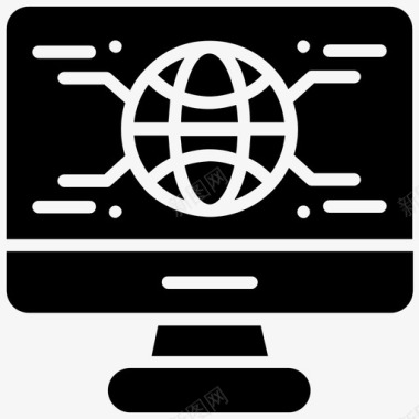 internet提供商计算机internet访问图标图标