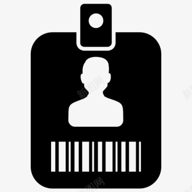 身份证企业身份证员工卡图标图标