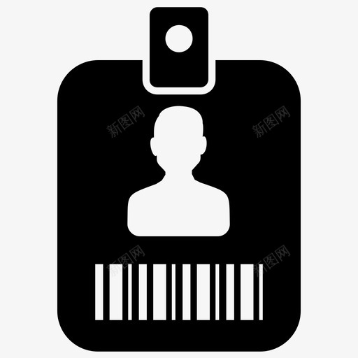 身份证企业身份证员工卡图标svg_新图网 https://ixintu.com 企业身份证 员工卡 数字营销符号图标 身份证