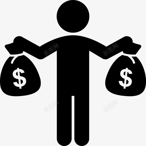 利润收入金钱图标svg_新图网 https://ixintu.com 人际互动 利润 收入 盈利能力 金钱