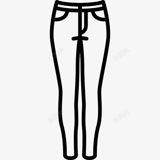 修身裤时尚漂亮的衣服图标svg_新图网 https://ixintu.com 修身裤 时尚 漂亮的衣服
