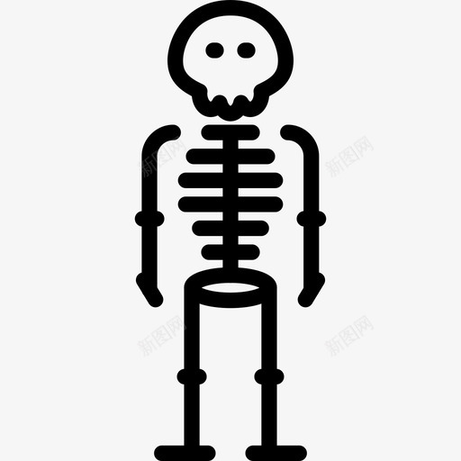 骨骼人体图标svg_新图网 https://ixintu.com 人体 骨头人 骨骼