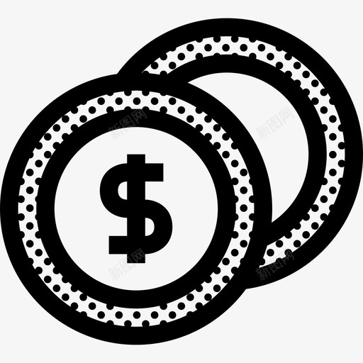 硬币商业货币图标svg_新图网 https://ixintu.com 商业 杂点 硬币 货币