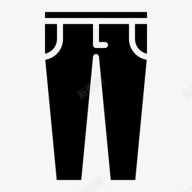 裤子牛仔裤衣服图标图标