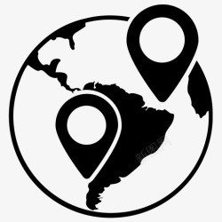GPS定位系统gps全球定位系统gps导航图标高清图片