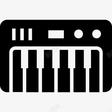 钢琴设备电子图标图标