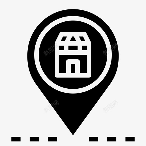 位置支票地图图标svg_新图网 https://ixintu.com pin 位置 占位符 地图 支票 购物实心