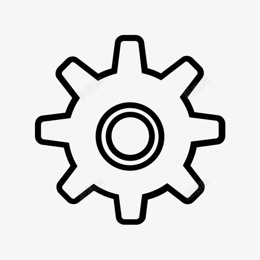 齿轮配置结构和工具图标svg_新图网 https://ixintu.com 结构和工具 设置 配置 齿轮