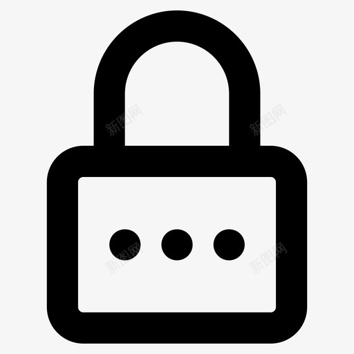 挂锁门锁复古锁图标svg_新图网 https://ixintu.com 复古锁 安全 挂锁 用户界面粗体图标 门锁