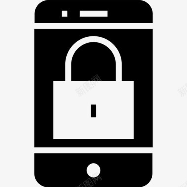 手机锁iphone安全图标图标