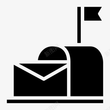 邮件盒子包装图标图标