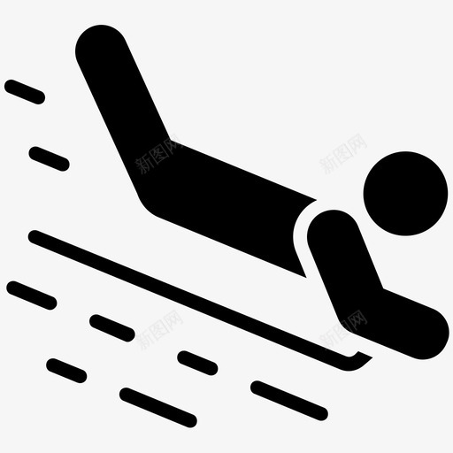 雪橇奥运会比赛奥林匹克运动会图标svg_新图网 https://ixintu.com 冬奥会 奥林匹克标志 奥林匹克运动会 奥运会比赛 雪橇