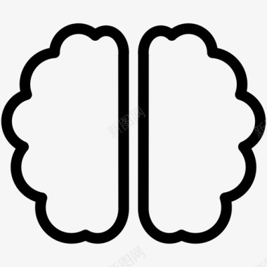 大脑神经科学图标图标
