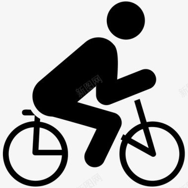 自行车自行车比赛自行车运动员图标图标
