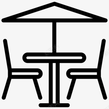 餐桌椅子餐厅图标图标