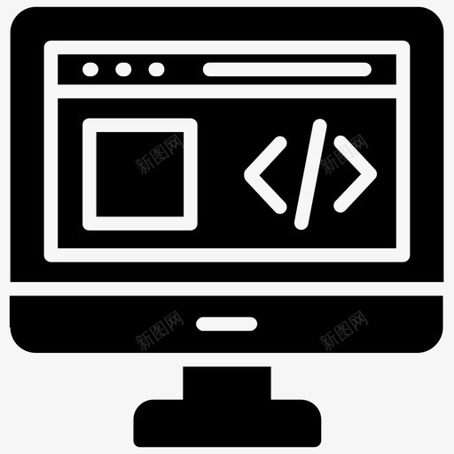 自定义编码算法html代码图标svg_新图网 https://ixintu.com html代码 web开发 人工智能字形图标 算法 编程语言 自定义编码