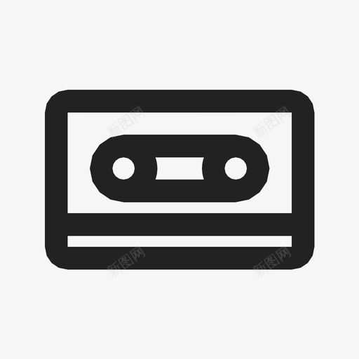 音乐磁带音频卡带图标svg_新图网 https://ixintu.com 卡带 娱乐 音乐磁带 音频