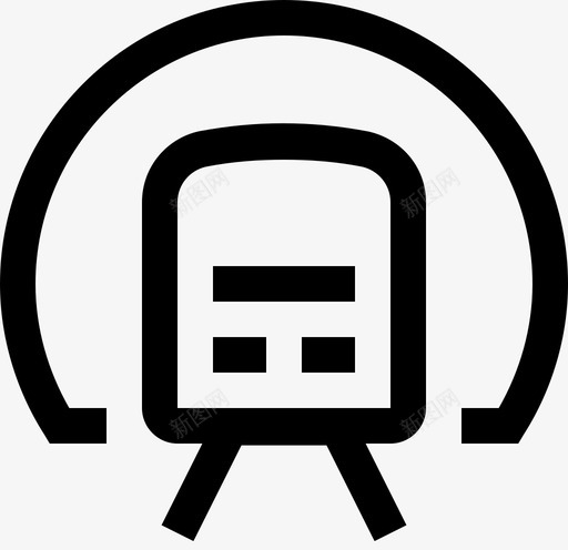 地铁简单商品服务图标svg_新图网 https://ixintu.com 地铁 简单商品服务