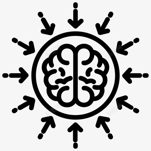 人脑人工智能智能管理图标svg_新图网 https://ixintu.com 人工智能 人工智能线图标 人脑 思维导图 智能管理 机器智能