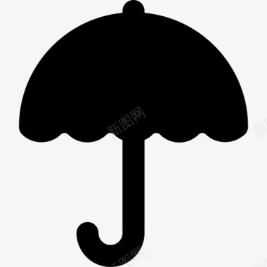 雨伞天气婴儿淋浴图标图标