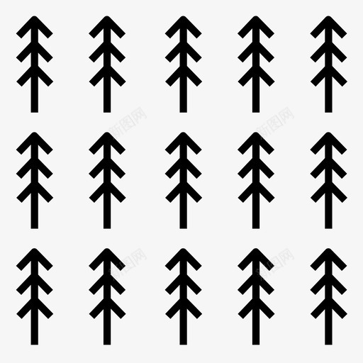 图案装饰重复图标svg_新图网 https://ixintu.com 图案设计 图案设计集合7 墙纸 树 装饰 重复