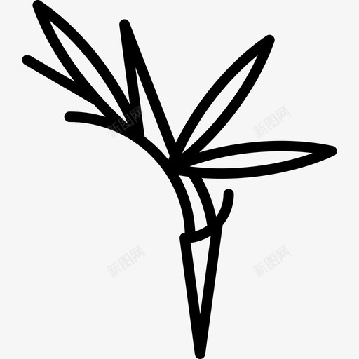 天堂鸟细密的花朵直线型图标svg_新图网 https://ixintu.com 天堂鸟 直线型 细密的花朵