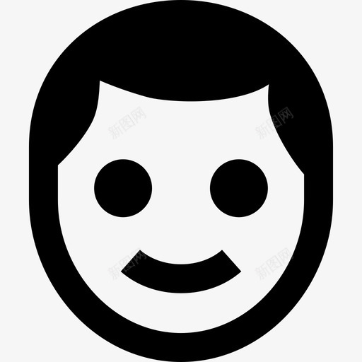 男性成人面部图标svg_新图网 https://ixintu.com 成人 用户 用户体验 用户类型 男性 面部