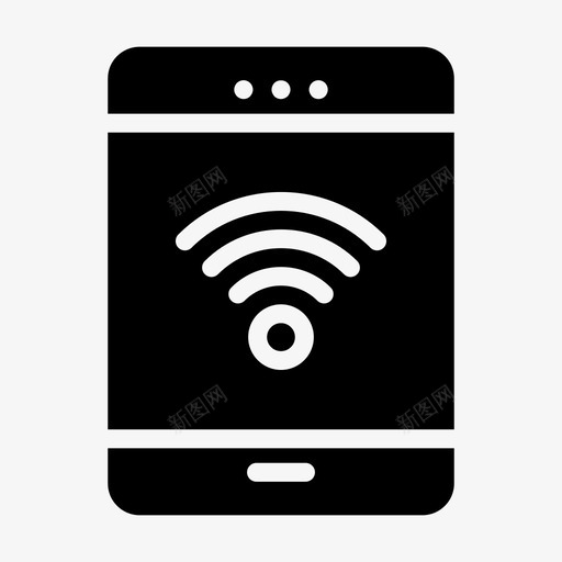 信号设备移动图标svg_新图网 https://ixintu.com 信号 无线 电话 移动 设备