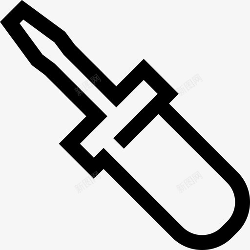 web导航线状螺丝刀图标svg_新图网 https://ixintu.com web导航线状螺丝刀