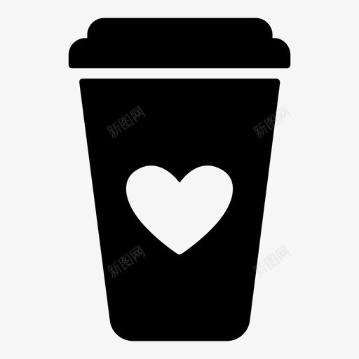 咖啡杯饮料一次性图标svg_新图网 https://ixintu.com 一次性 咖啡杯 爱情 纸张 饮料