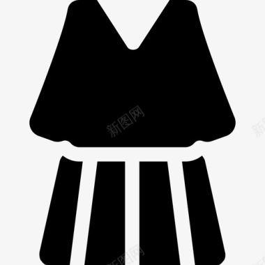 羊毛连衣裙时装秋装图标图标