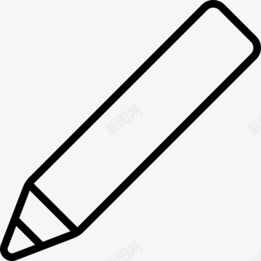 铅笔接口线工艺线状图标图标