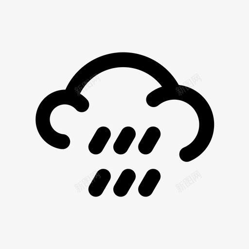 雨走了云天气图标svg_新图网 https://ixintu.com 云 天气 湿了 雨走了