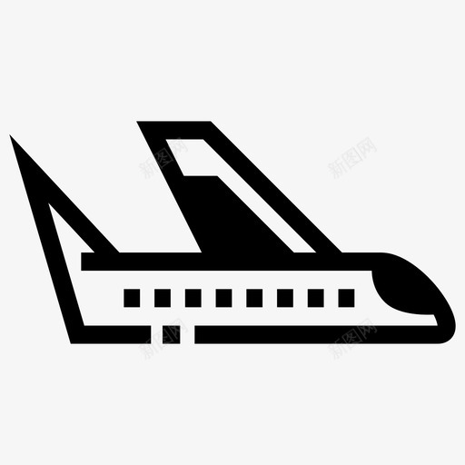 飞机旅游交通图标svg_新图网 https://ixintu.com 交通 旅游 旅行 旅行和旅行 飞机