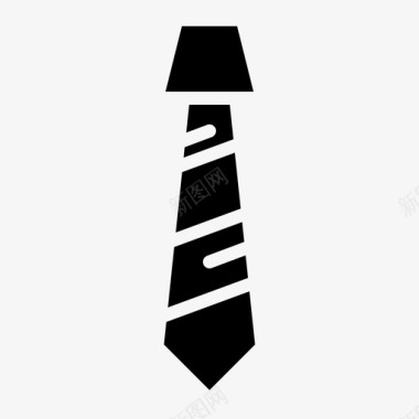 领带服装优雅图标图标