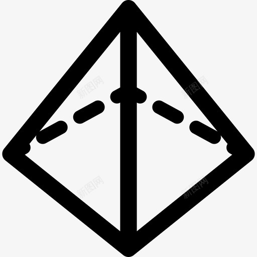 金字塔形状学校元素图标svg_新图网 https://ixintu.com 学校元素 形状 金字塔