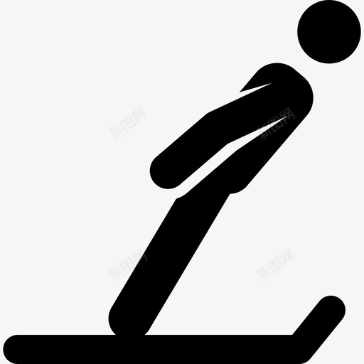 跳台滑雪奥运会运动员满员图标svg_新图网 https://ixintu.com 奥运会运动员 满员 跳台滑雪