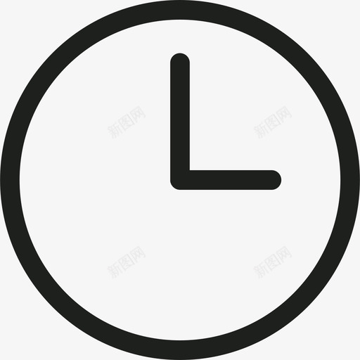 时钟简单图标集线性svg_新图网 https://ixintu.com 时钟 简单图标集 线性