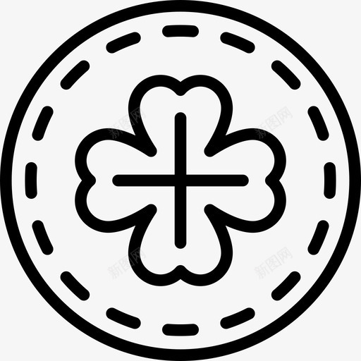 硬币圣帕特里克第三天直线图标svg_新图网 https://ixintu.com 圣帕特里克第三天 直线 硬币