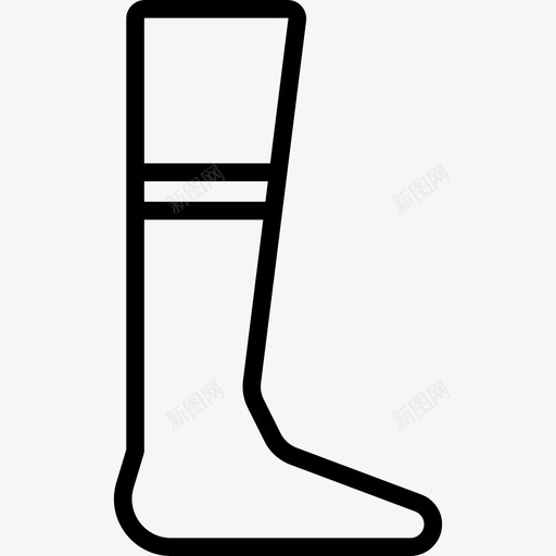 绑腿时尚美式足球直线图标svg_新图网 https://ixintu.com 时尚 绑腿 美式足球直线