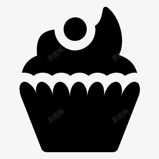 巧克力草莓蛋糕巧克力蛋糕图标svg_新图网 https://ixintu.com 奶油甜点 巧克力 巧克力松饼 巧克力蛋糕 草莓蛋糕 食物和礼物字形图标