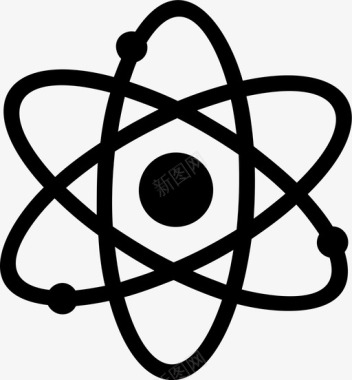 科学原子核图标图标